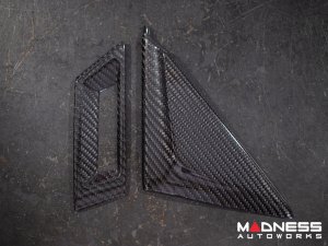 Maserati Ghibli Interior Trim - Carbon Fiber - Door Triangle Trim Kit Maserati Ghibli Interior Trim - Carbon Fiber - Door Triangle Trim Kit